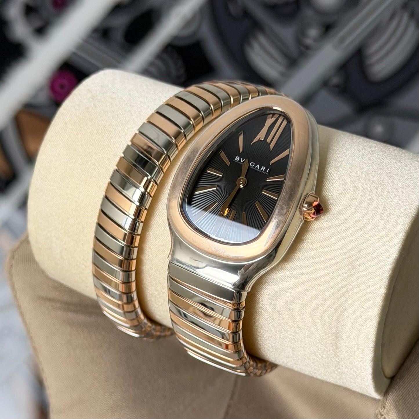 NEW Bvlgari Serpenti Tubogas 18K Rose Gold 102123