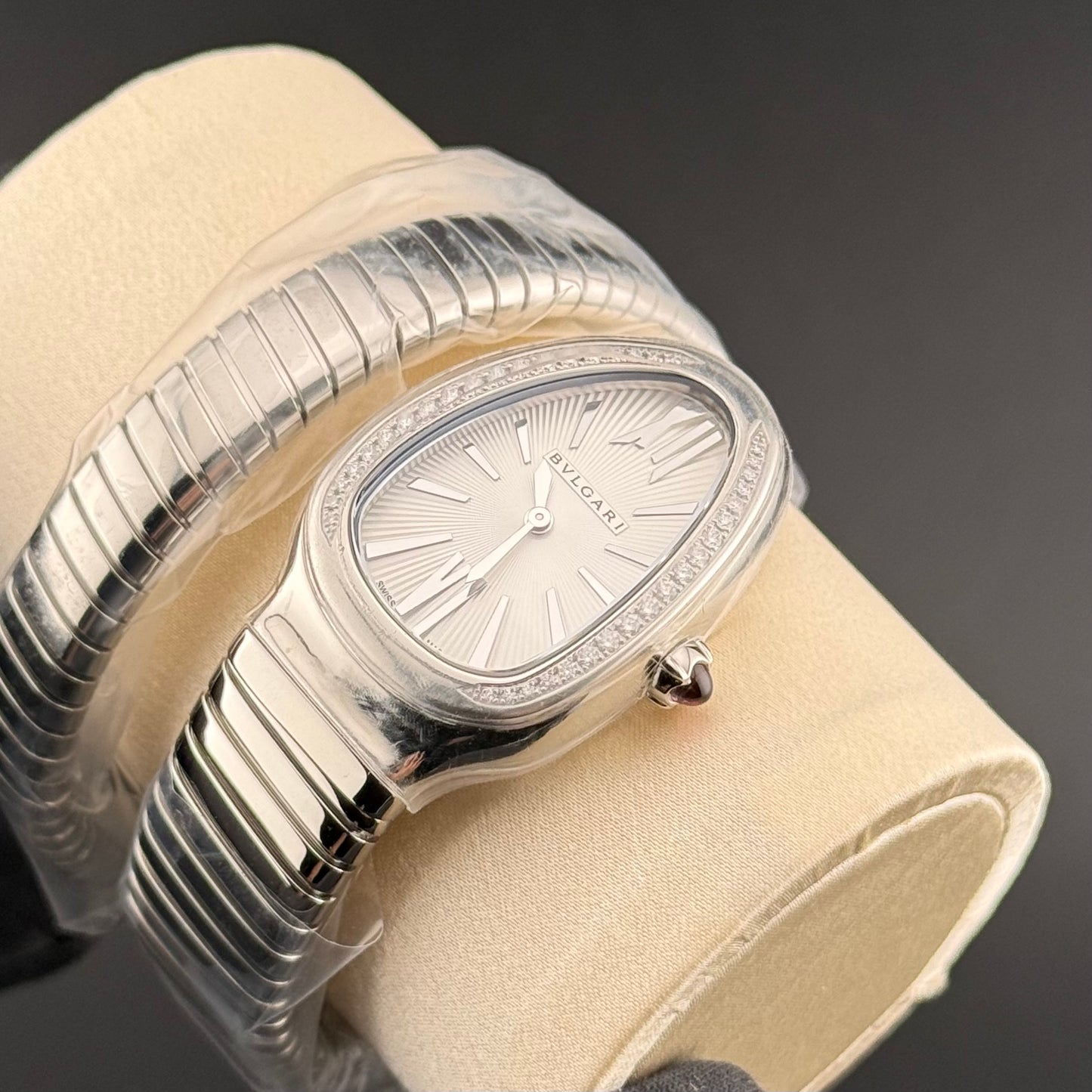 NEW Bvlgari Serpenti Tubogas White Diamond 101827