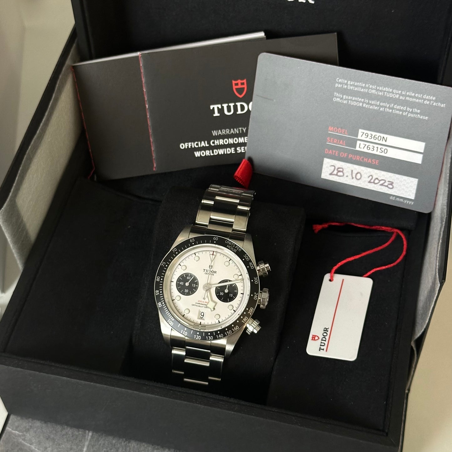 NEW Tudor Black Bay Chrono Panda 79360N