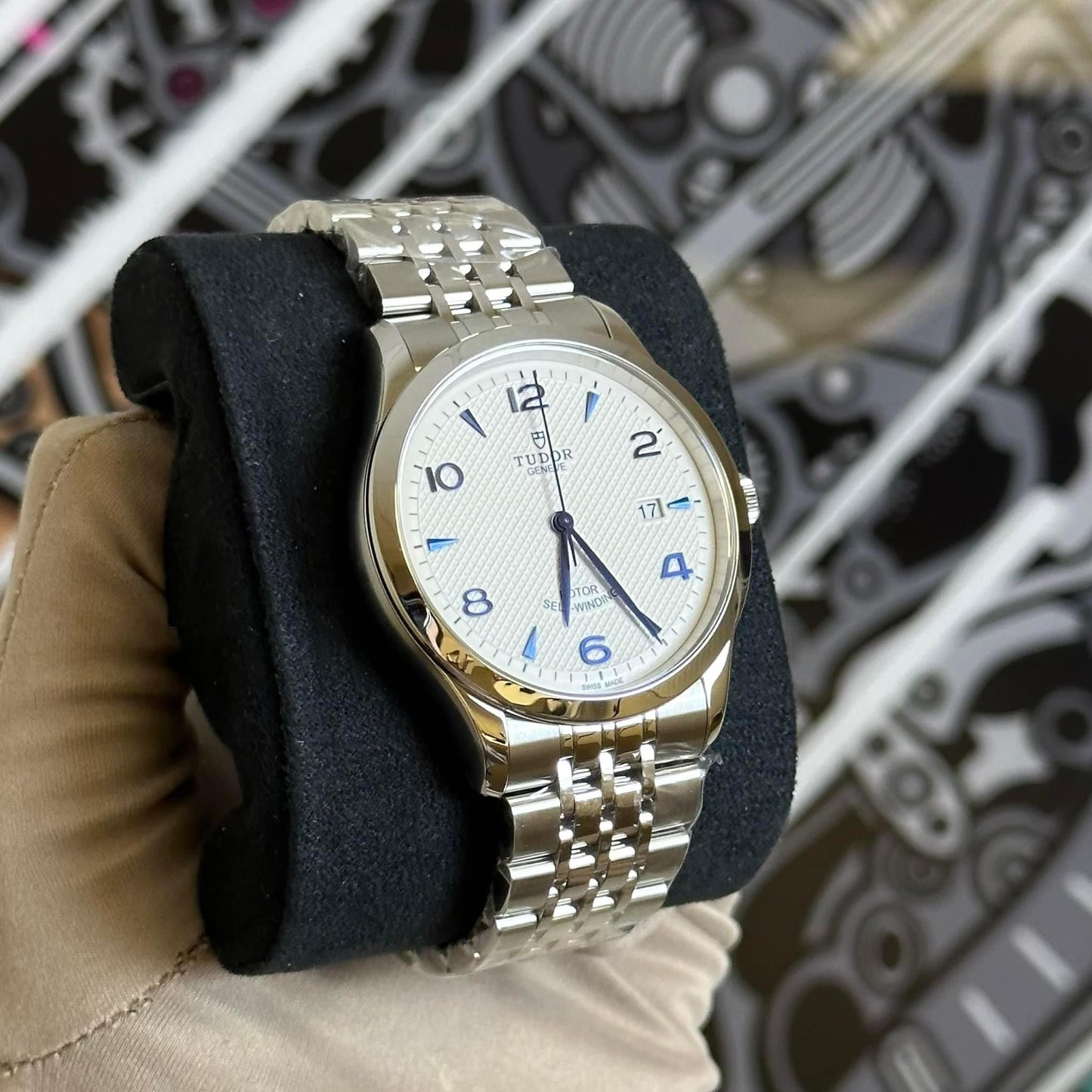 NEW Tudor 1926 White Dial Blue Marker 91650