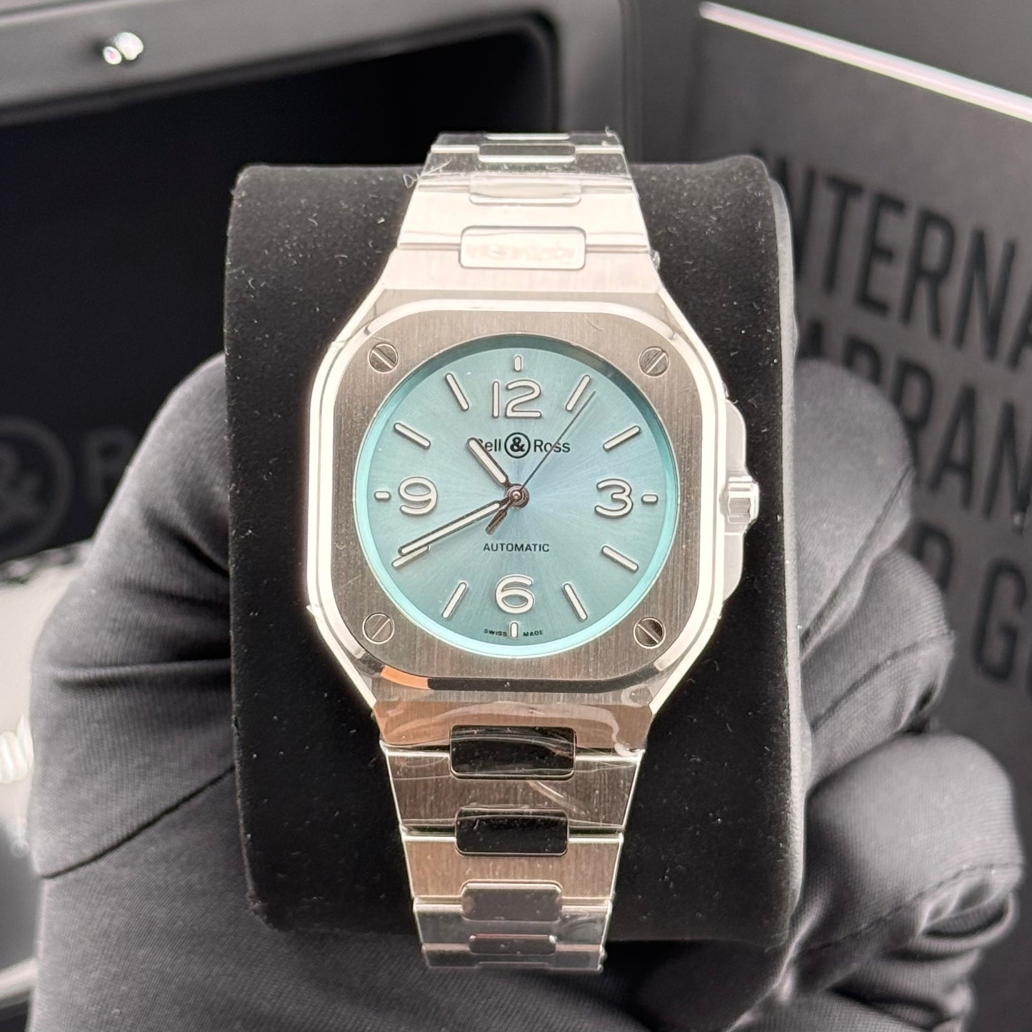 NEW Bell & Ross BR-05 Ice Blue Steel 36mm BR05A-S-BU-ST/SST