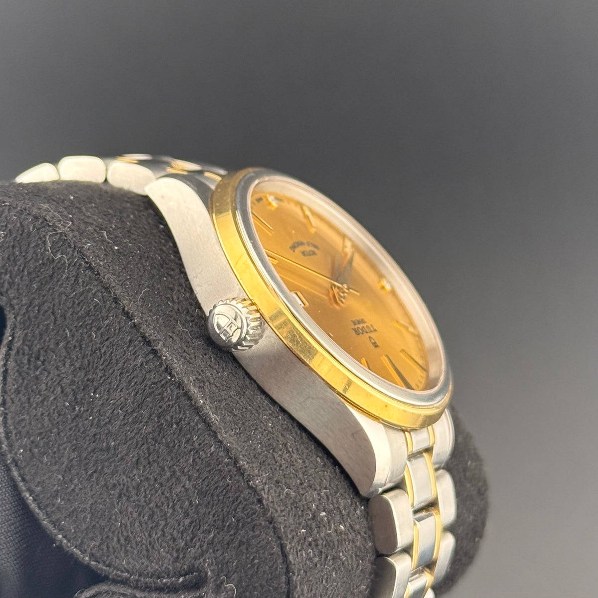 Tudor Style Yellow Gold Steel 38mm 12503