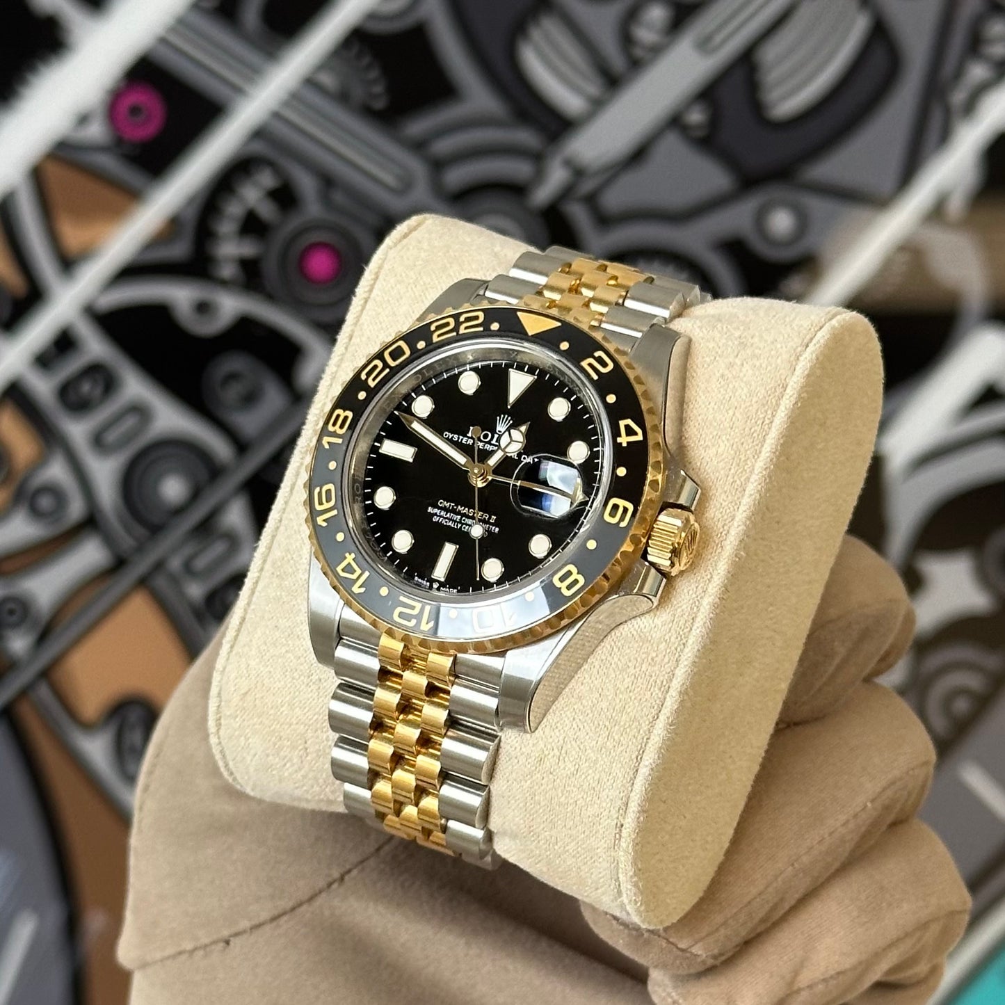 Rolex Two Tone GMT-Master II 126713GRNR