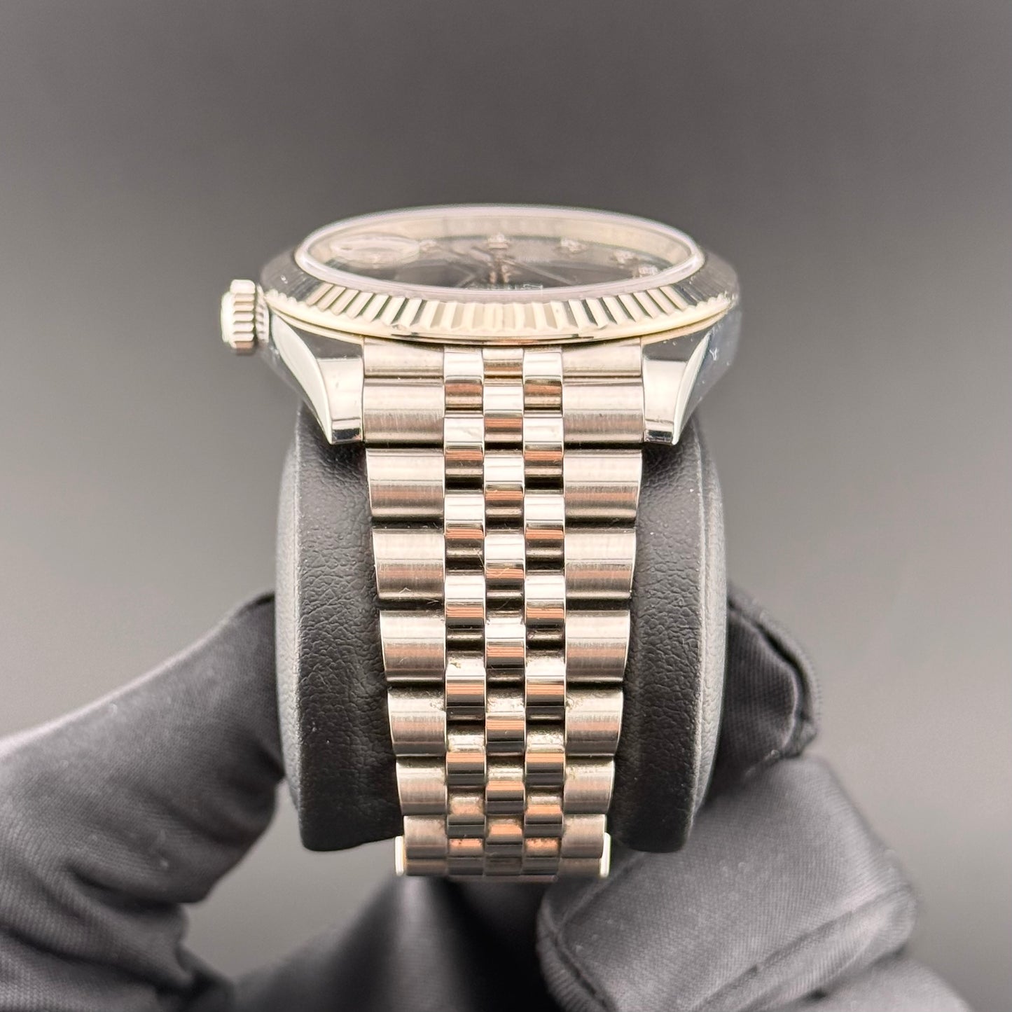 Rolex Datejust 41mm Fluted Jubilee Black Diamond 126334