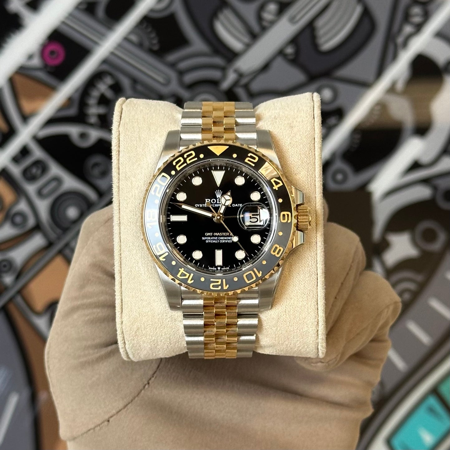 Rolex Two Tone GMT-Master II 126713GRNR