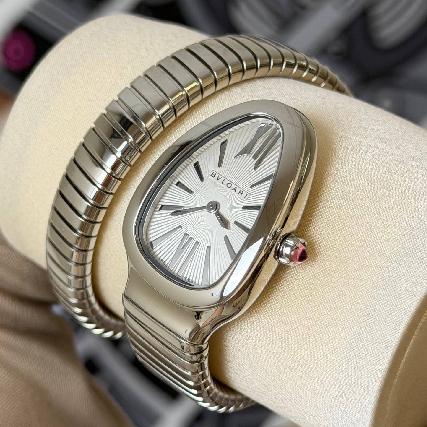 NEW Bvlgari Serpenti Tubogas Steel 101817
