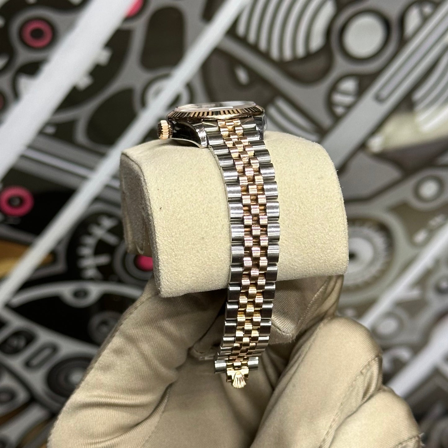 Rolex Datejust 28 Two Tone White Roman 279171