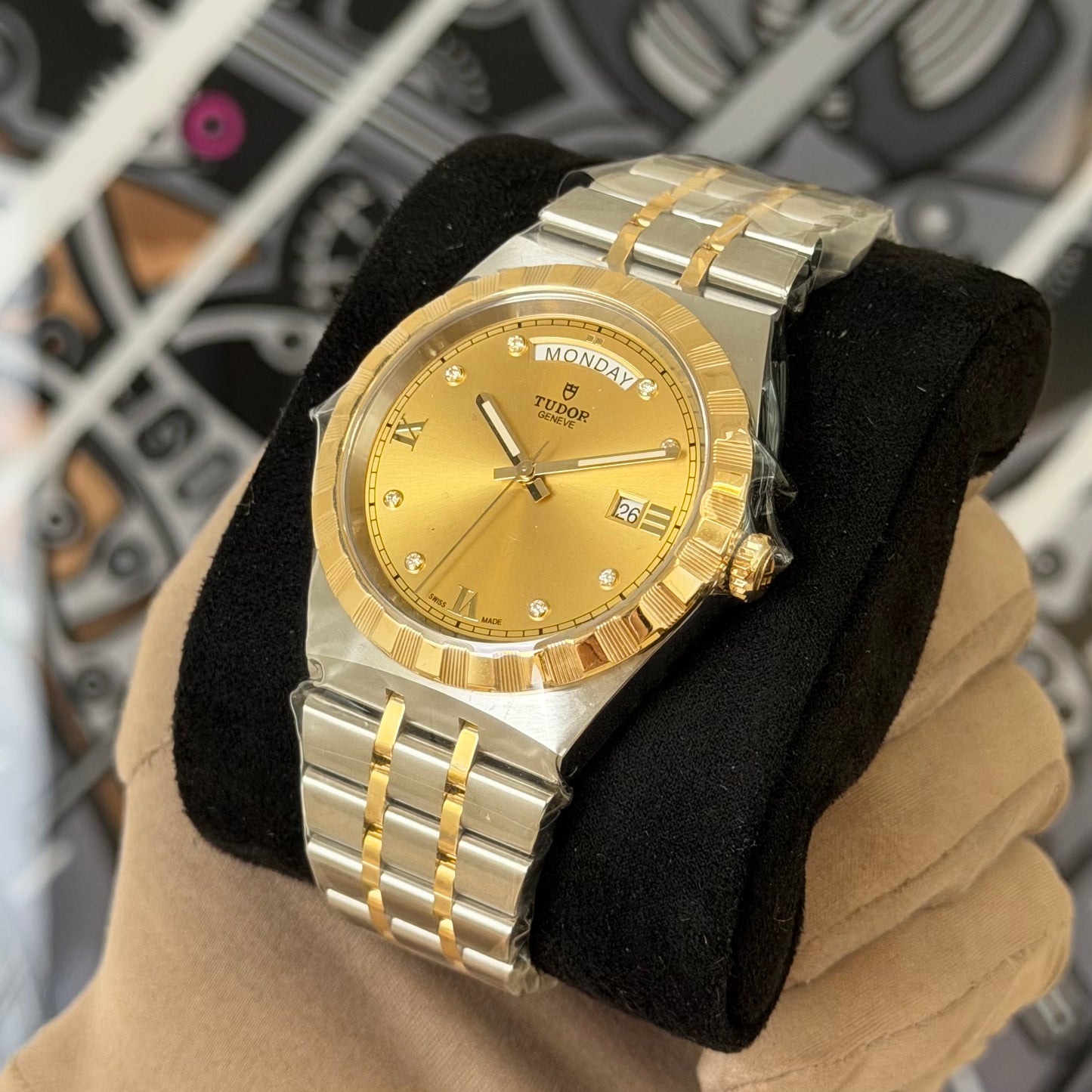 NEW Tudor Royal Gold Diamond Dial 28603