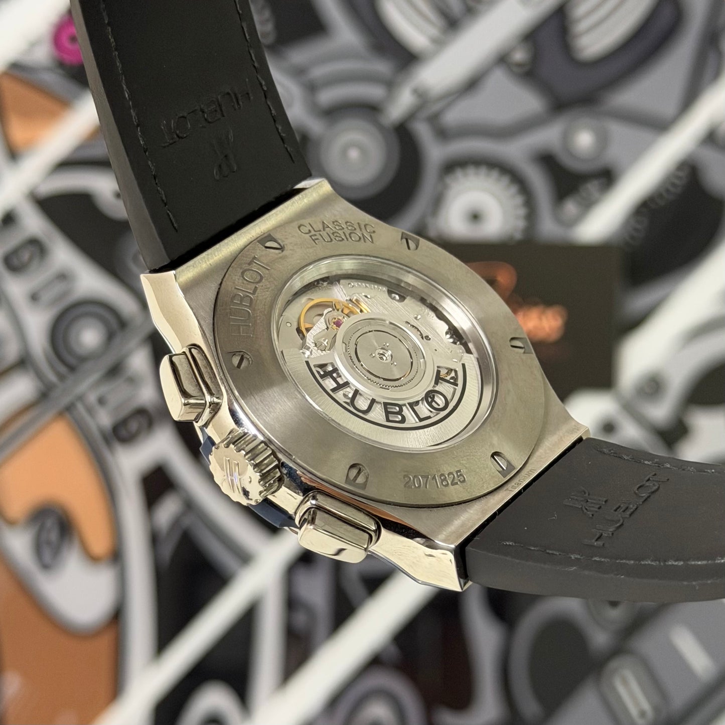 Hublot Classic Fusion Chronograph Titanium Deep Blue 521.NX.6670.LR.JPN18