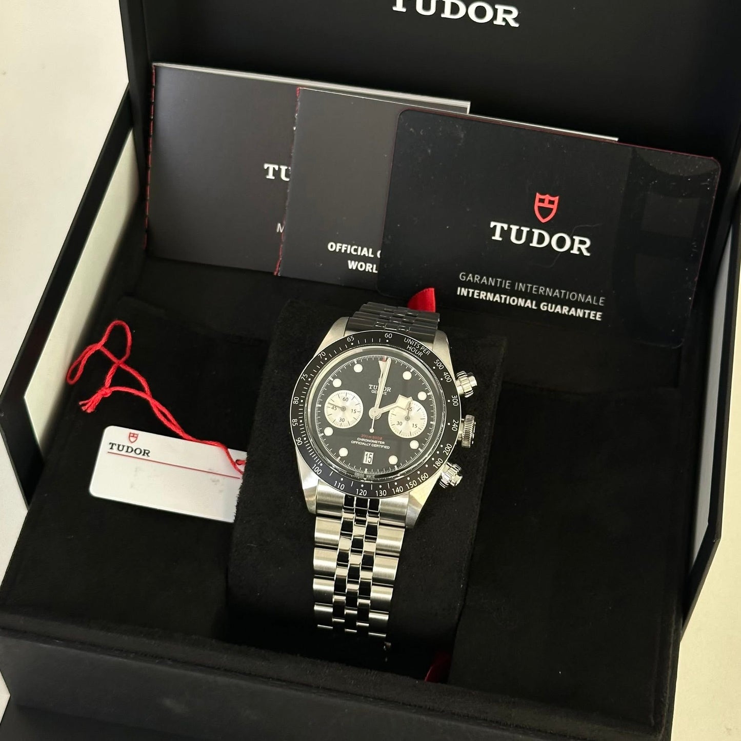 NEW Tudor Black Bay Chronograph Black Jub 79360N