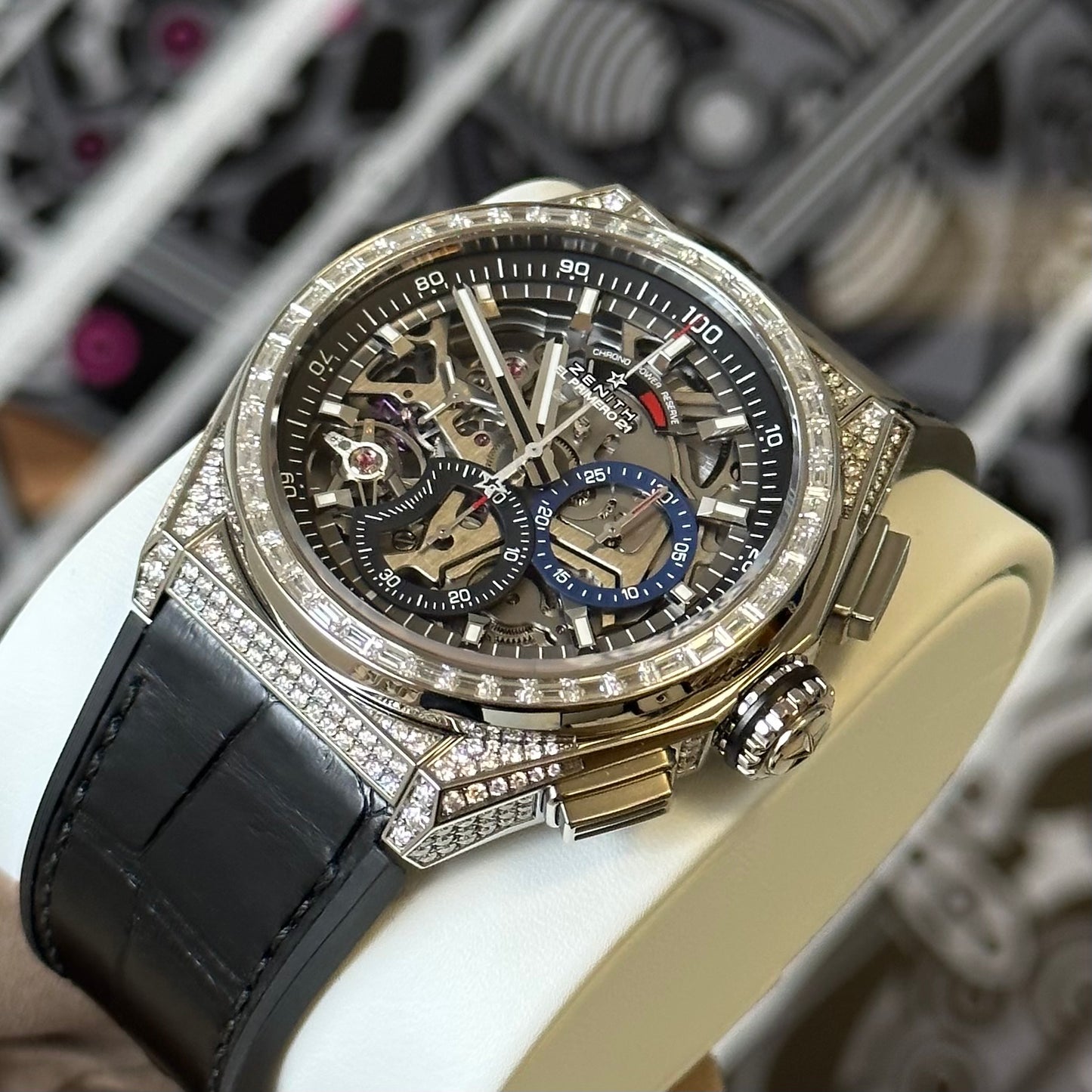 NEW Zenith Defy 21 Titanium with Diamonds 32.9000.9004/78.R582