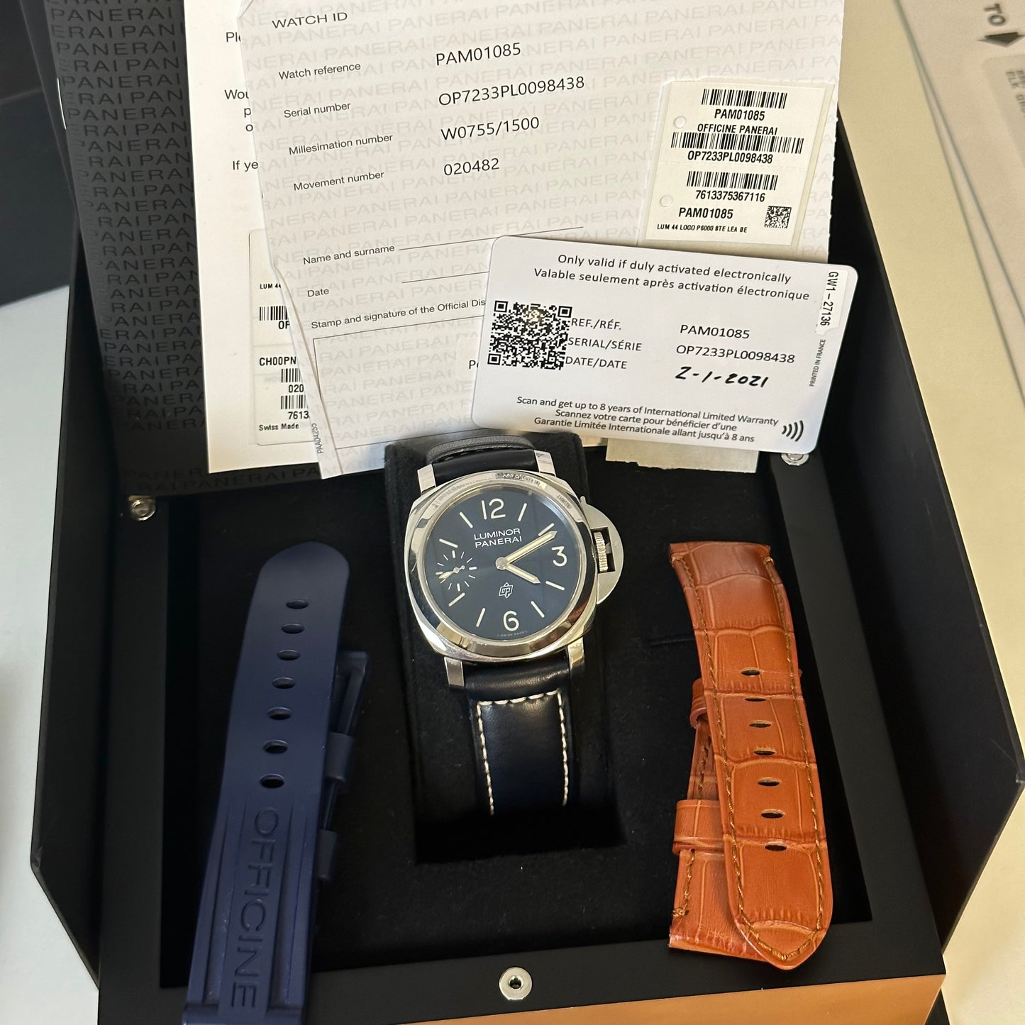 Panerai Luminor Blu Mare PAM01085