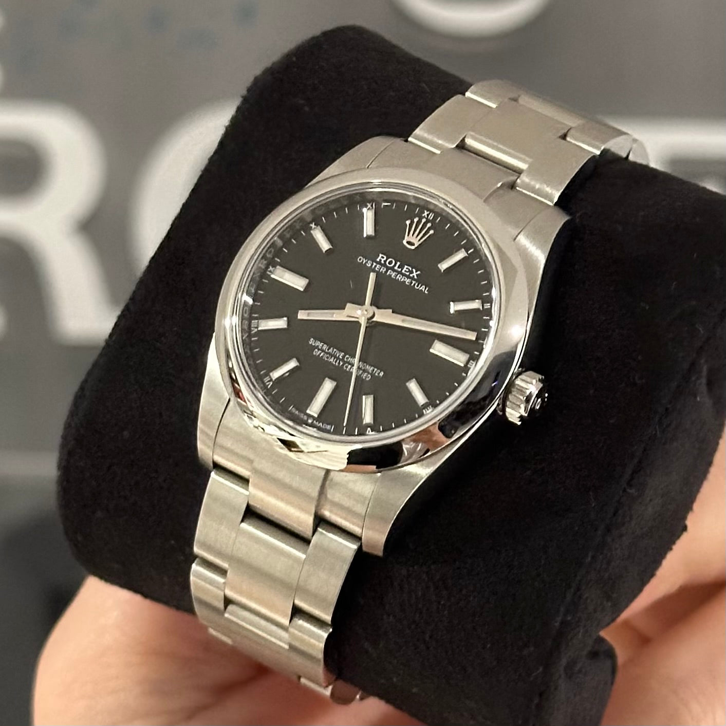 Rolex OP34 Black 124200