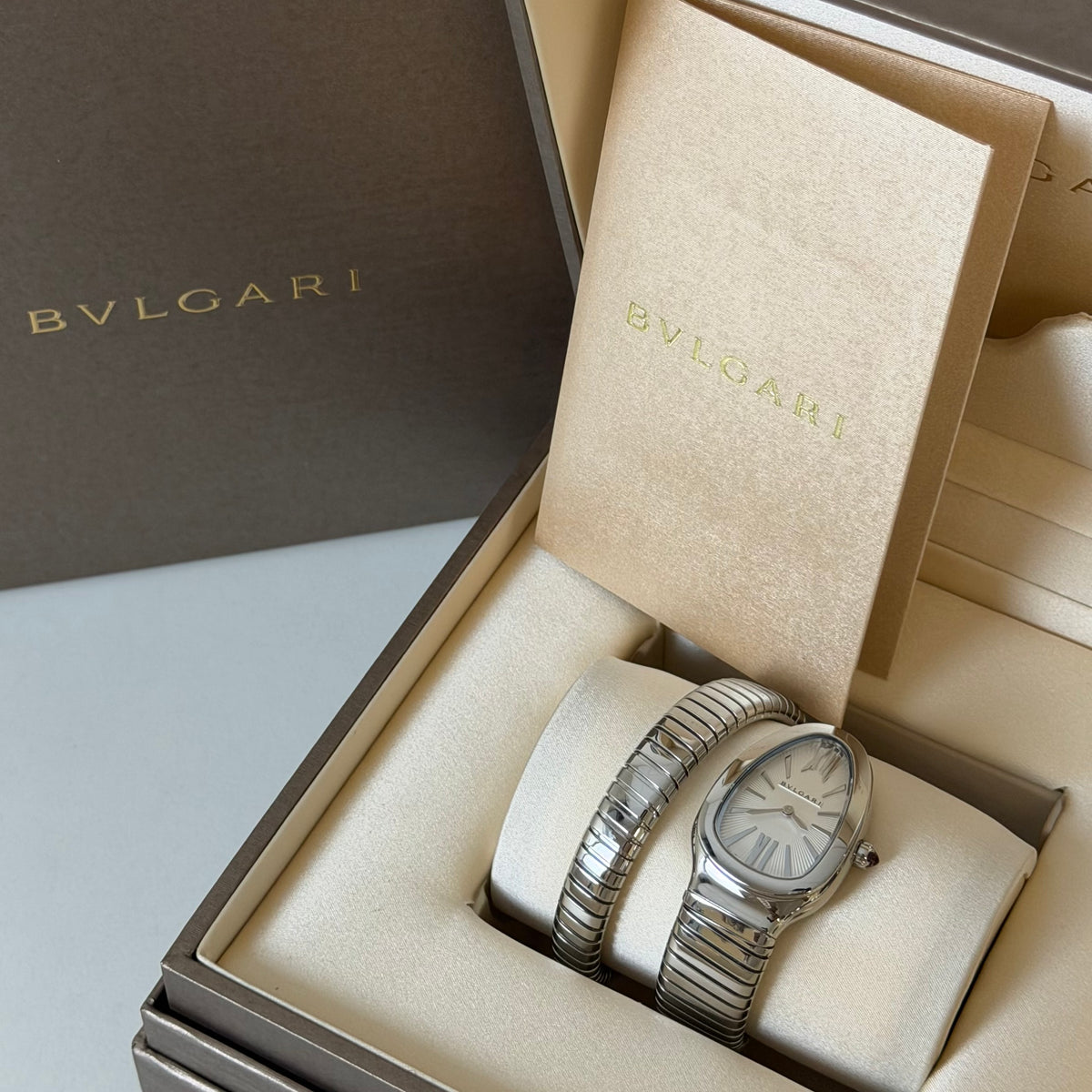 NEW Bvlgari Serpenti Tubogas Steel 101817