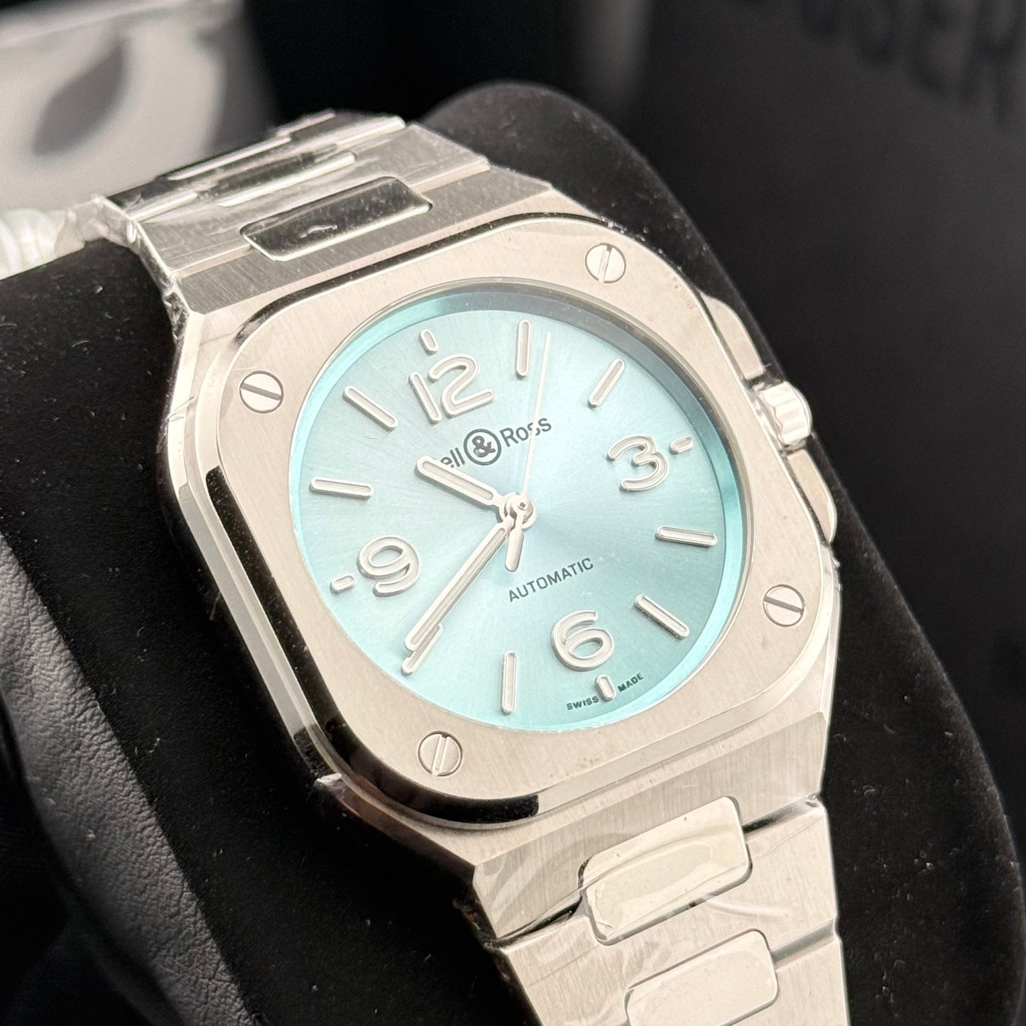 NEW Bell & Ross BR-05 Ice Blue Steel 36mm BR05A-S-BU-ST/SST