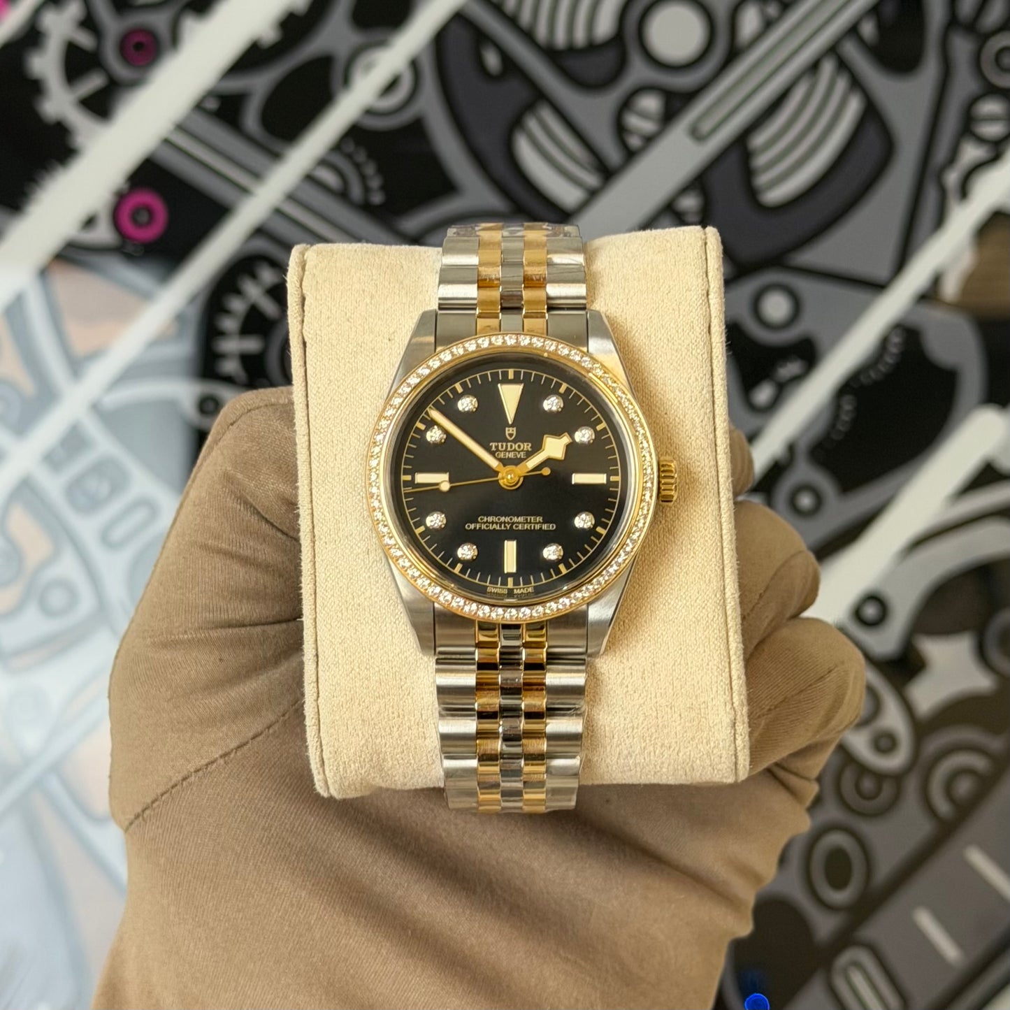 NEW Tudor Black Bay 36 S&G Diamond 79653
