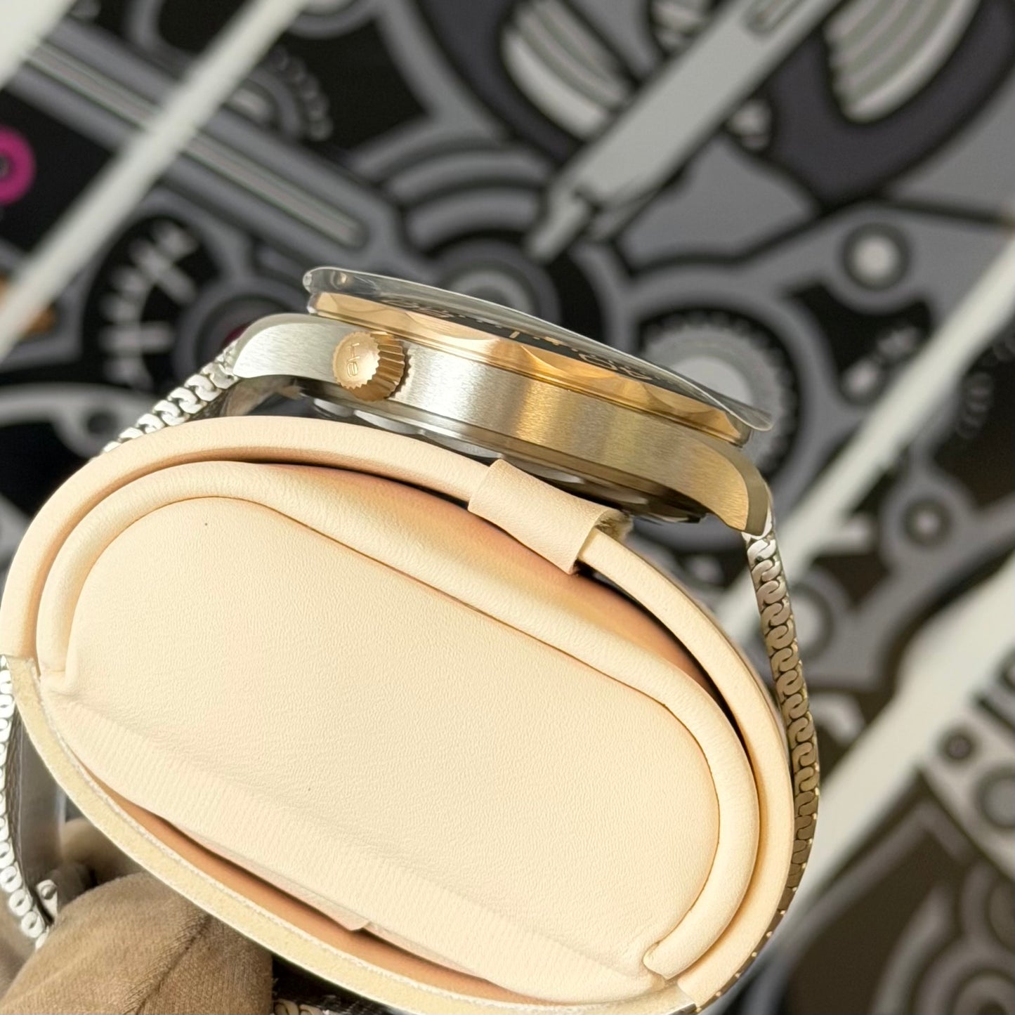 NEW Omega NTTD Bronze Gold Green Dial 210.90.42.20.10.001